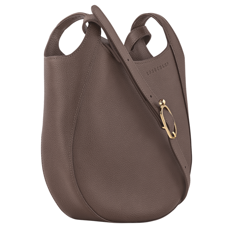 Le Foulonné S Crossbody bag , Taupe - Leather  - View 3 of  4