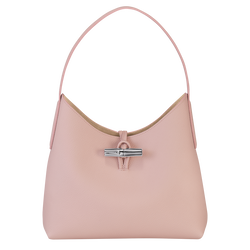 Roseau M Hobo bag , Powder - Leather