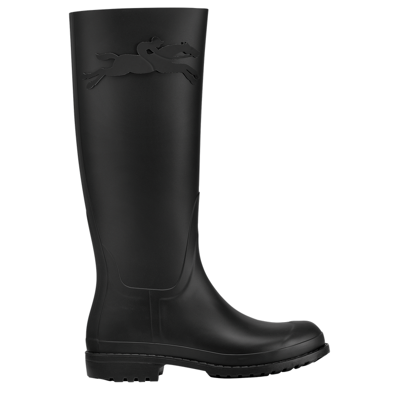 Cheval Longchamp Flat boots , Black - PVC  - View 1 of  3