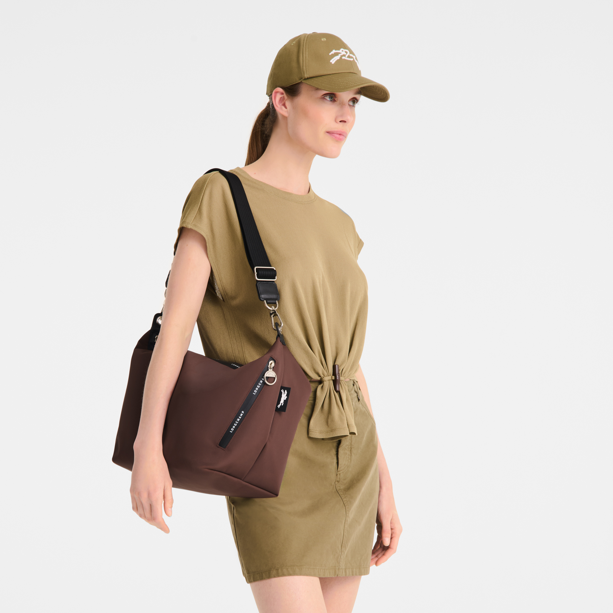 Le Pliage Energy Crossbody bag M, Cocoa
