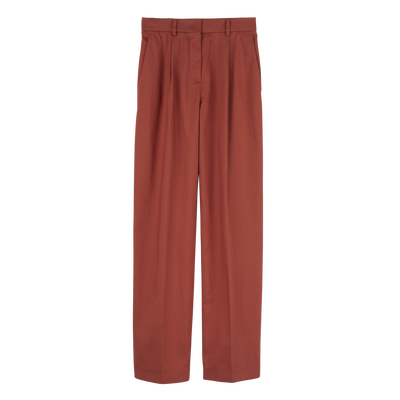 Trousers , Terracotta - Gabardine