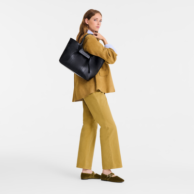 Longchamp 3D L Shoulder bag , Black - Leather