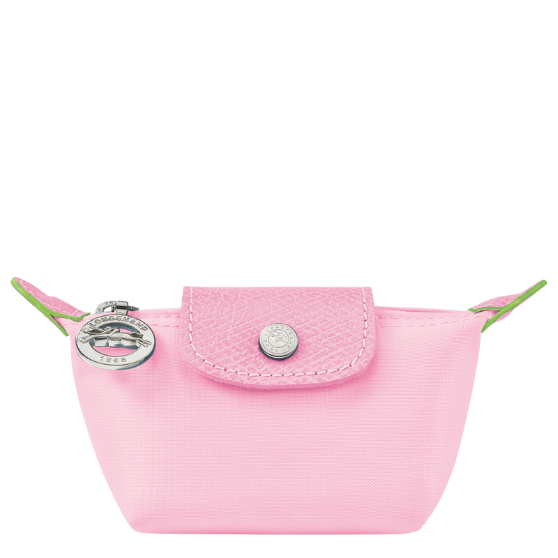 Le Pliage Green Coin purse Pink Recycled canvas Longchamp TH