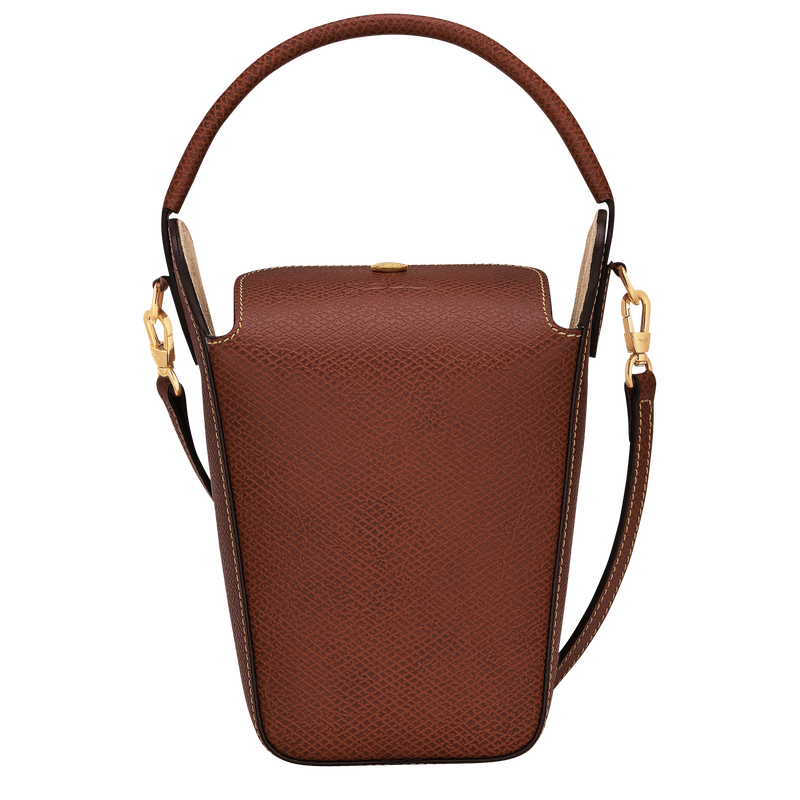 Épure Pop corn bag , Brown - Leather  - View 1 of  6