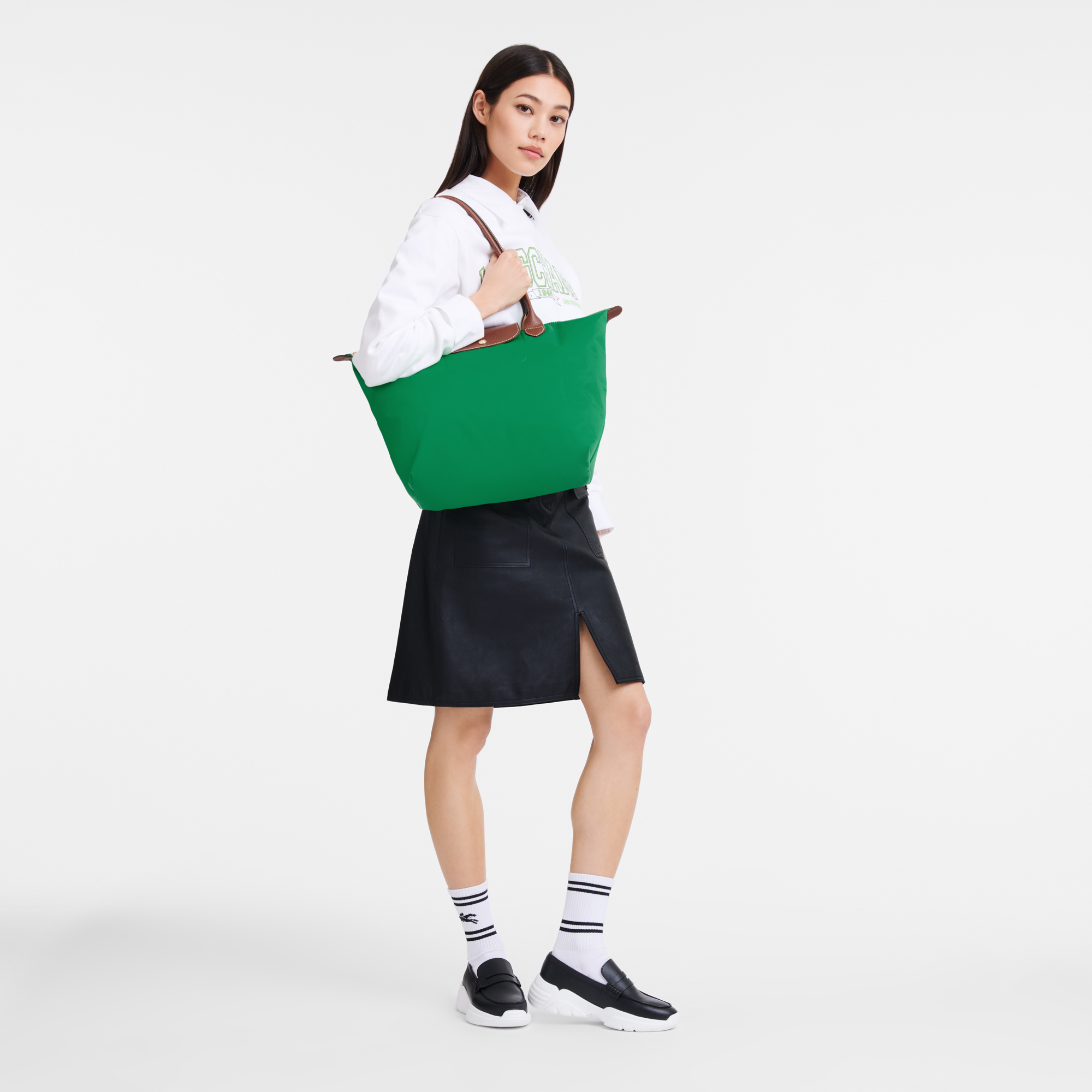 Tote bag L, Green - View 2 of
7 - zoom in Le Pliage Original Tote bag L, Green