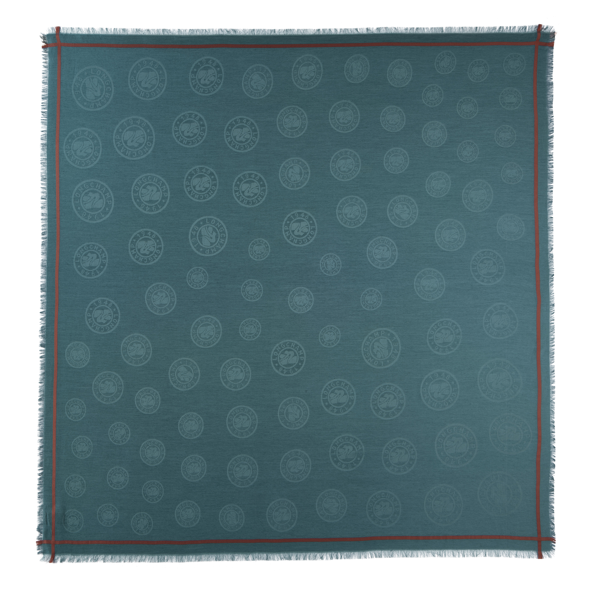 Shawl, Peacock - View 1 of 
        2 - zoom in La Médaille Longchamp Shawl, Peacock