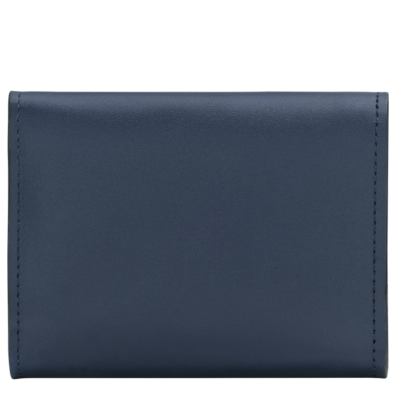 Épure Compact wallet , Navy - Leather  - View 2 of  3 Épure Compact wallet , Navy - Leather  - View 2 of  3
