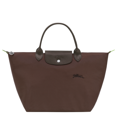 Le Pliage Green M Handbag , Mocha - Recycled canvas