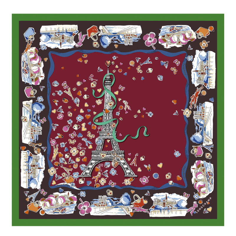 Tour Enchant&eacute;e Silk scarf 50 , Purple - Silk  - View 1 of  1