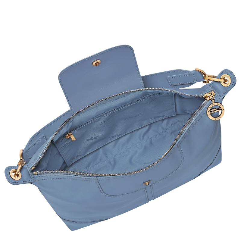 Le Pliage Xtra L Shoulder bag , Slate - Leather  - View 5 of  6