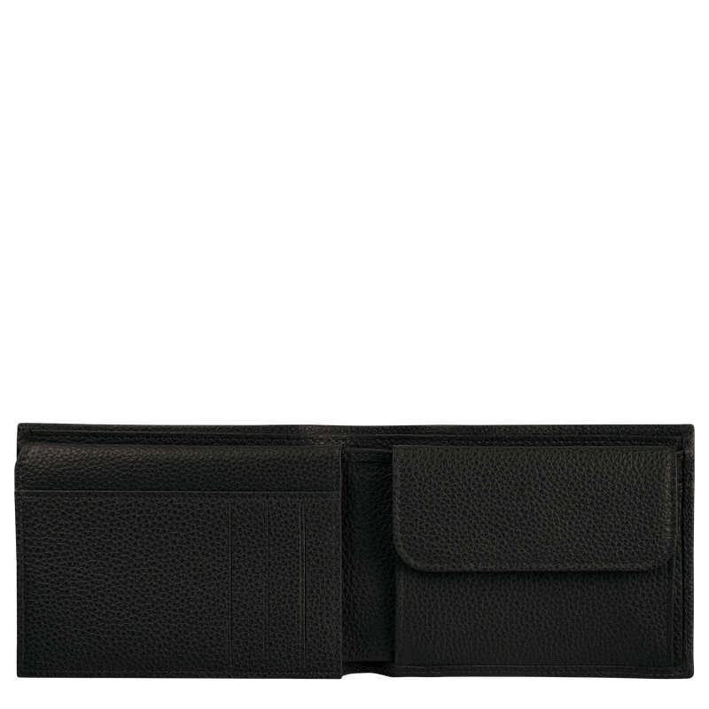 Le Foulonn&eacute; Wallet , Black - Leather  - View 2 of  2
