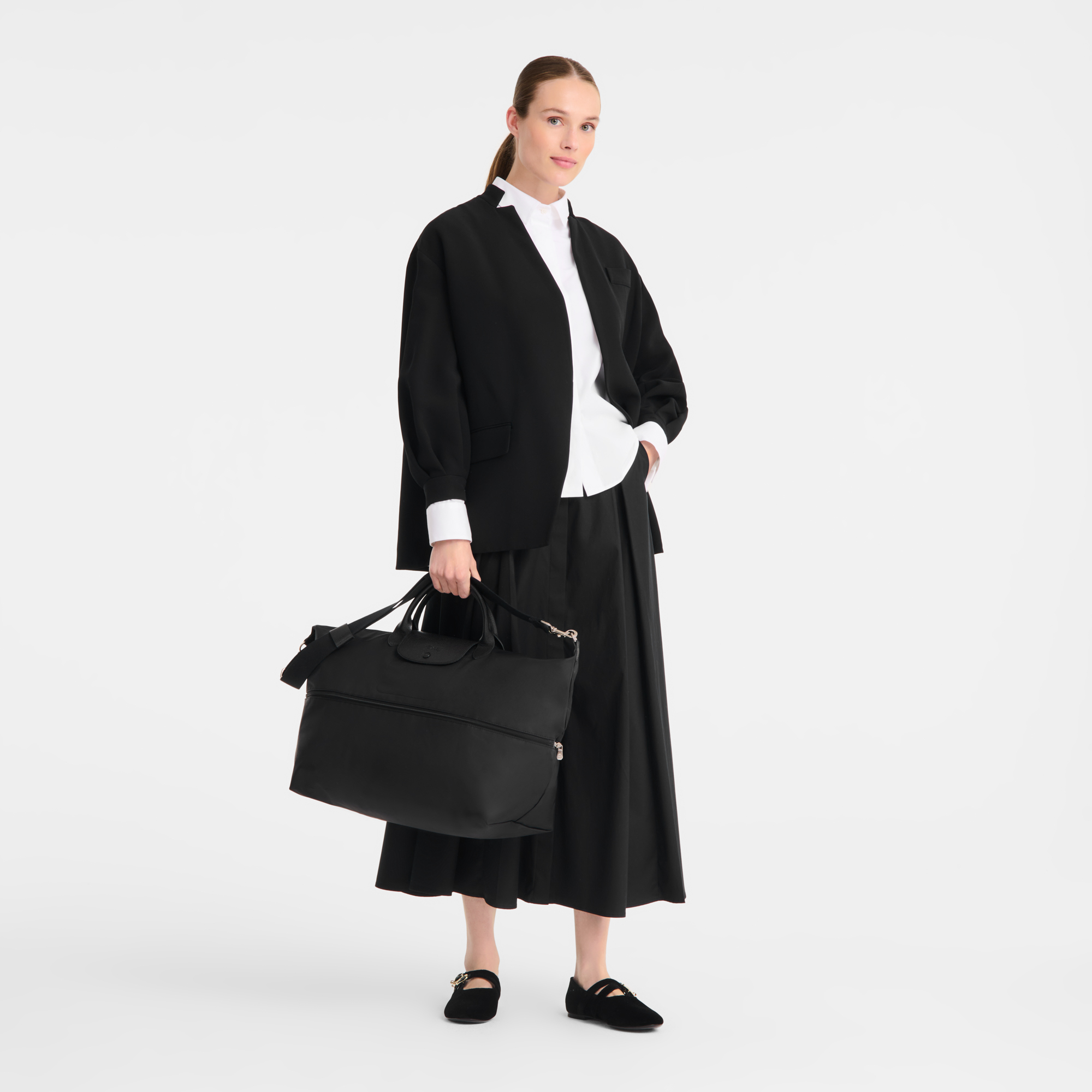 Le Pliage One Extensible travel bag S, Black