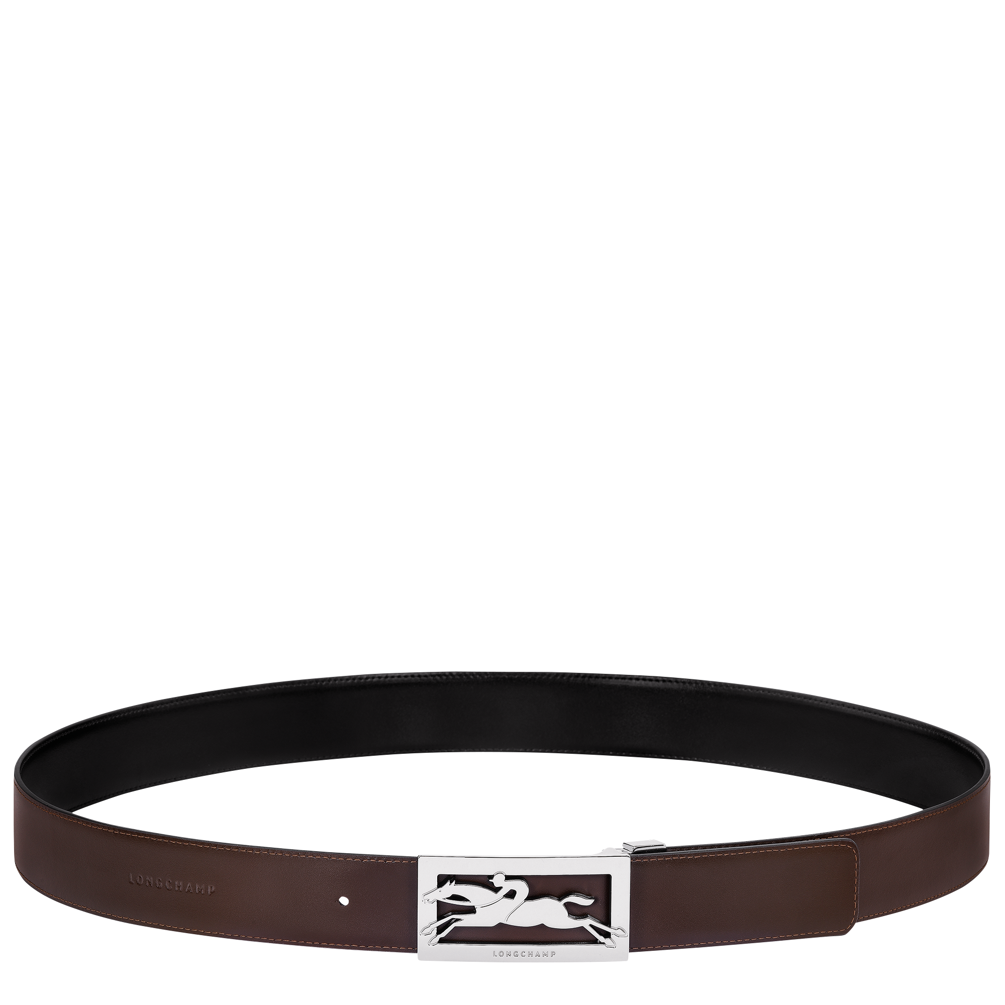 Men's belt, Black/Mocha - View 3 of 
        5 - zoom in Delta Box Men's belt, Black/Mocha