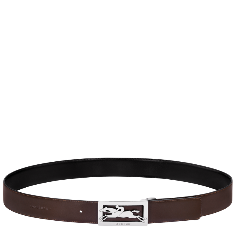 Delta Box Men's belt , Black/Mocha - Leather  - View 3 of  5 Delta Box Men's belt , Black/Mocha - Leather  - View 3 of  5