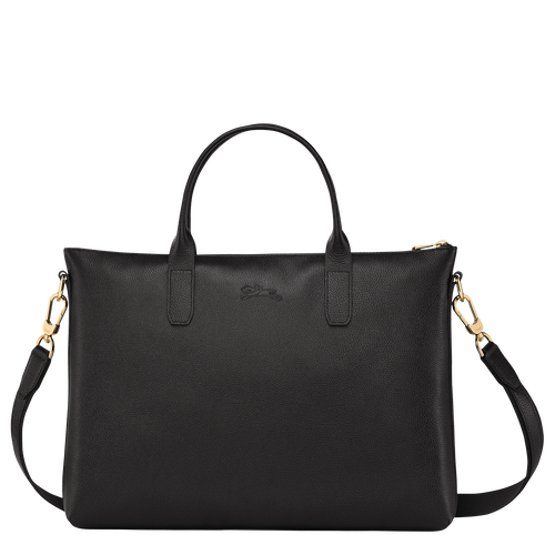 Le Foulonné S Briefcase , Black - Leather - View 4 of  5