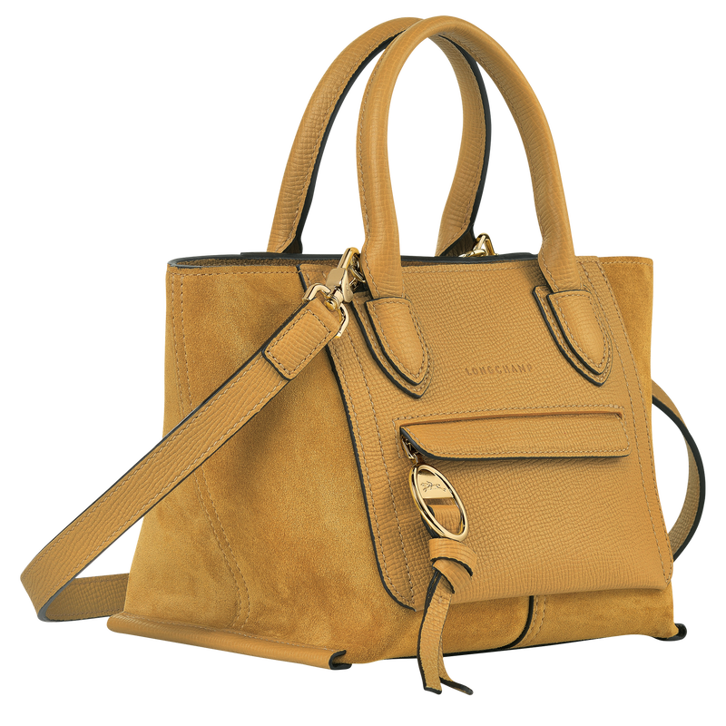 Mailbox S Handbag Honey Leather Longchamp TH