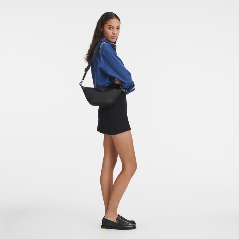 Le Pliage Xtra XS Crossbody bag , Black - Leather  - View 2 of  2