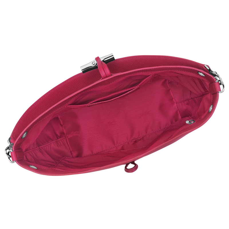 Le Roseau M Shoulder bag , Beetroot - Leather  - View 5 of  6