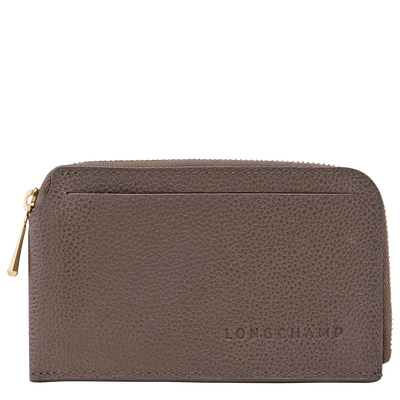 Le Foulonn&eacute; Card holder , Taupe - Leather