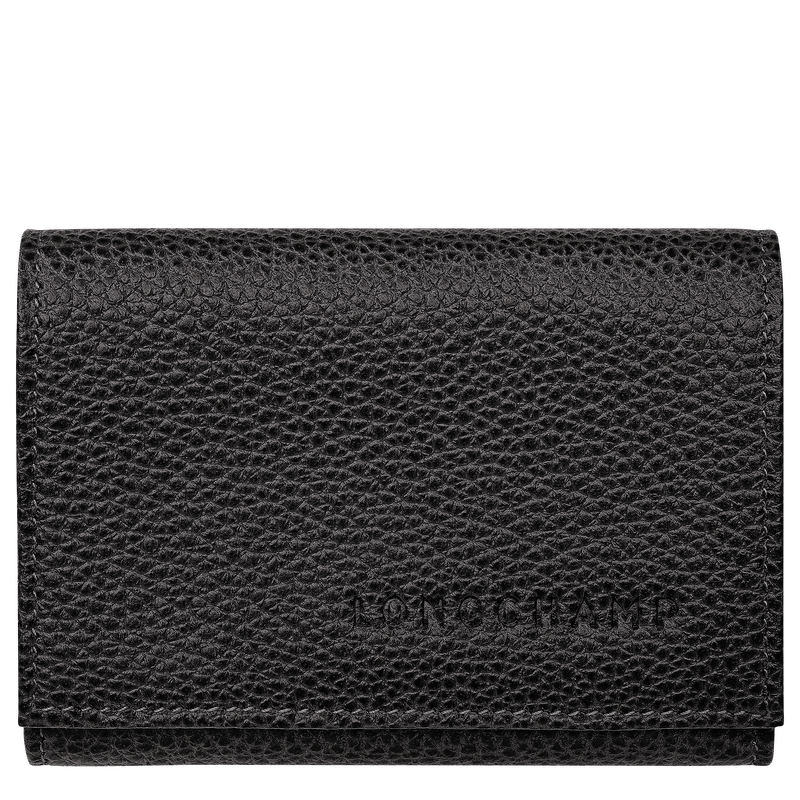 Le Foulonné Compact wallet , Black - Leather  - View 1 of  3