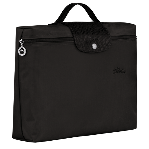 Le Pliage Green S Briefcase , Black - Recycled canvas - View 3 of  6