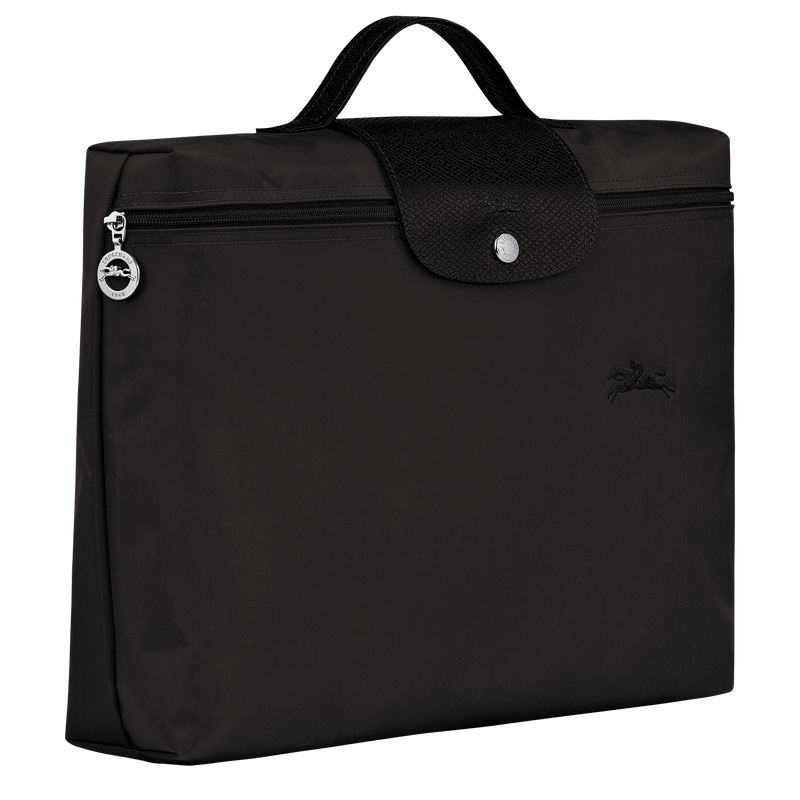 Le Pliage Green S Briefcase , Black - Recycled canvas  - View 3 of  6