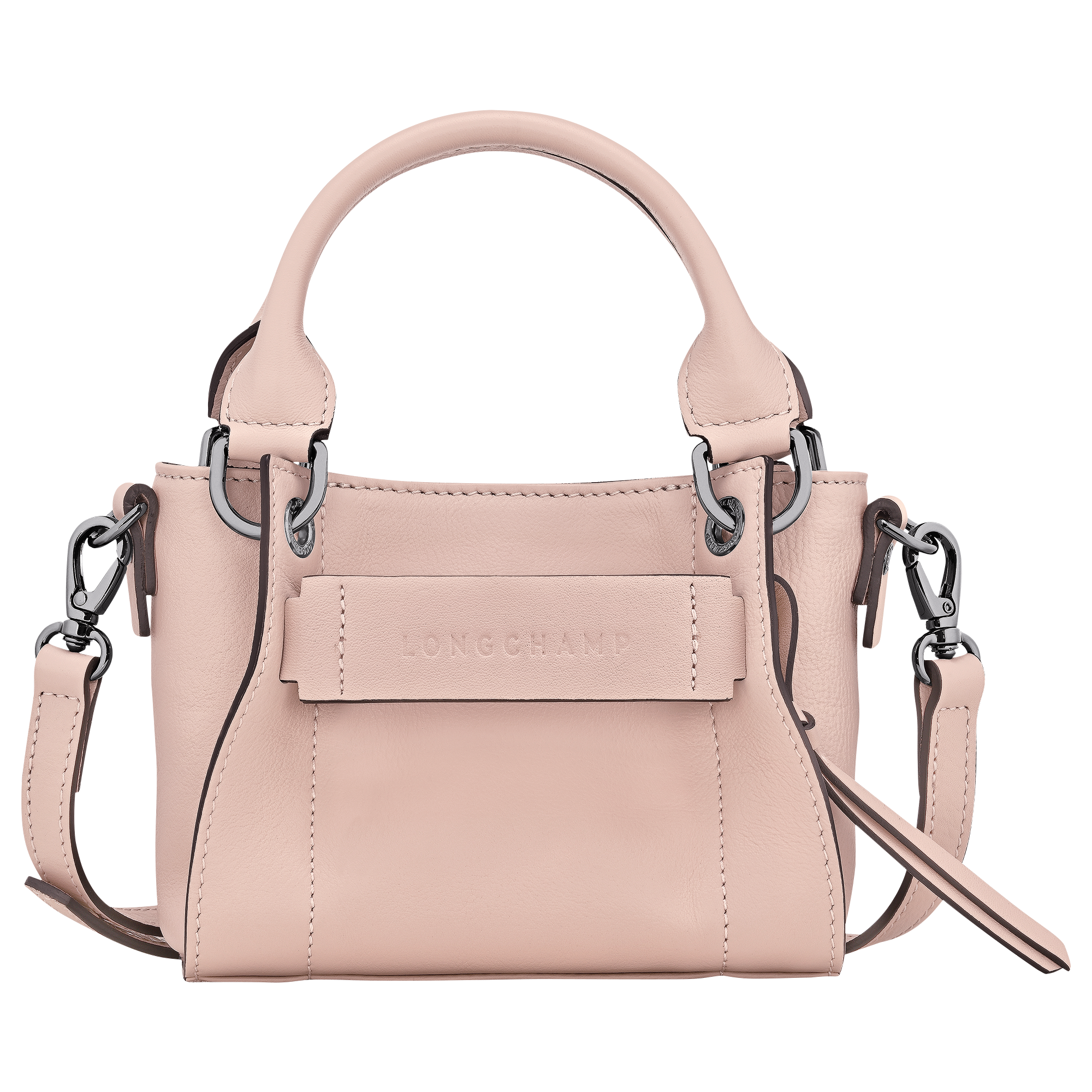 Handbag XS, Petal Pink - View 1 of 
        5 - zoom in Longchamp 3D Handbag XS, Petal Pink