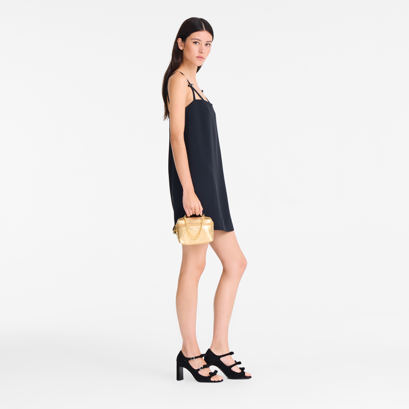 Le Pliage Xtra XS Crossbody bag , Gold - Leather  - View 2 of  4