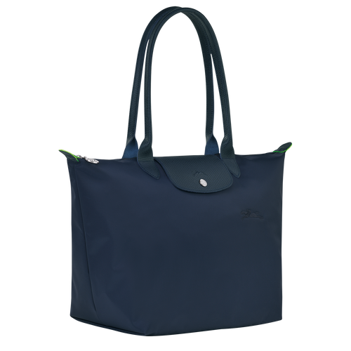 Le Pliage Green L Tote bag , Navy - Recycled canvas - View 3 of  5