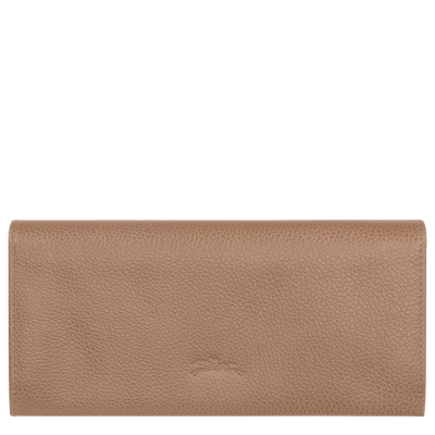 Le Foulonné Long continental wallet , Biscuit - Leather