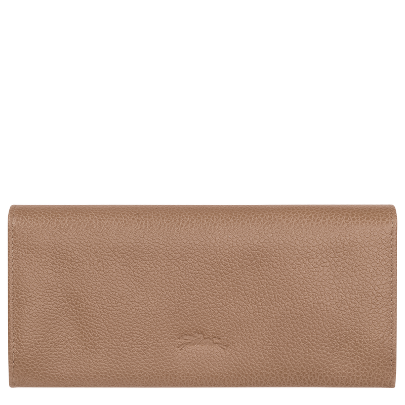 Le Foulonné Long continental wallet , Biscuit - Leather  - View 2 of  3