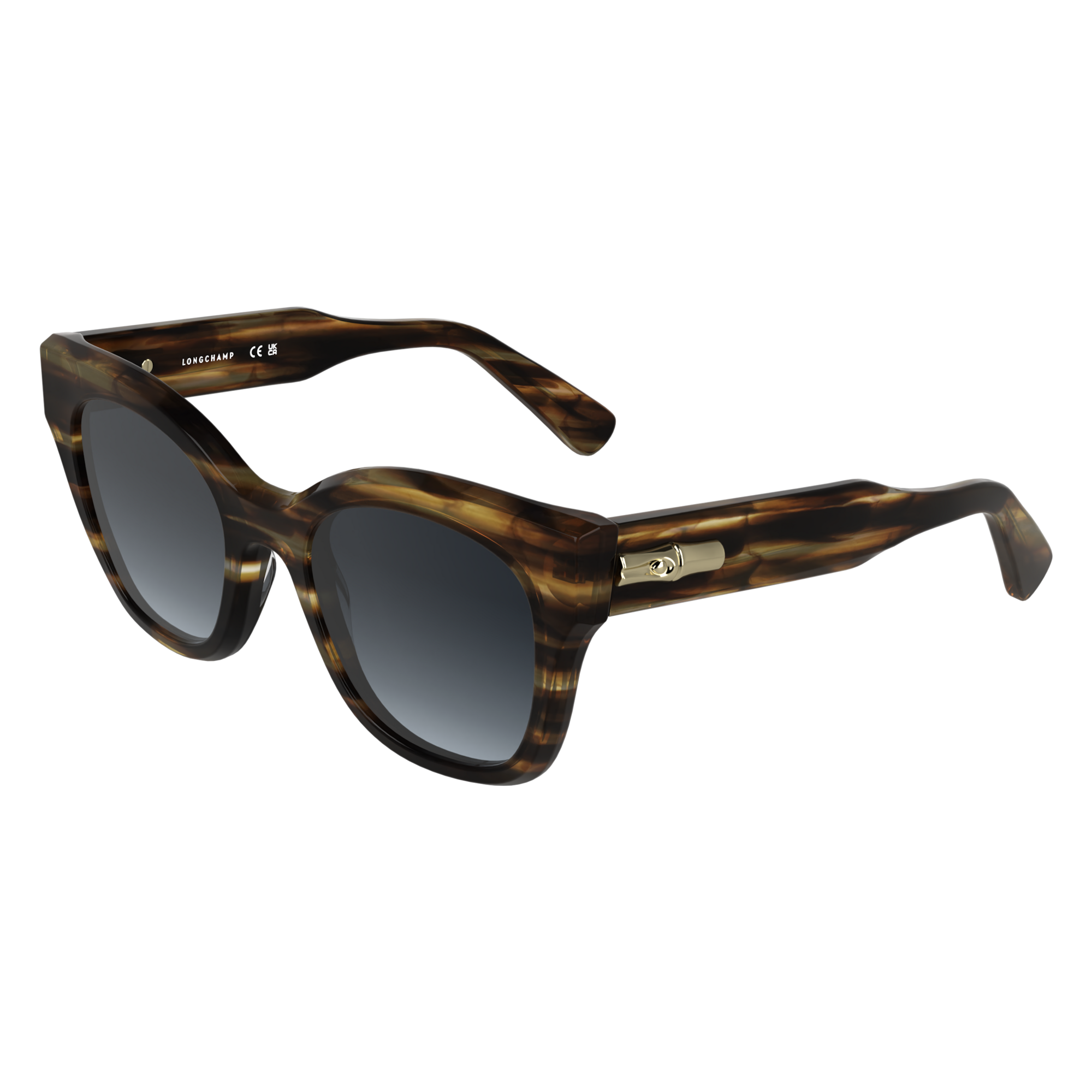 null Sunglasses, Striped brown