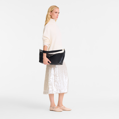 Le Pliage Xtra Crossbody bag , Black - Leather