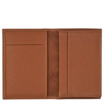 Le Foulonné Card holder , Caramel - Leather