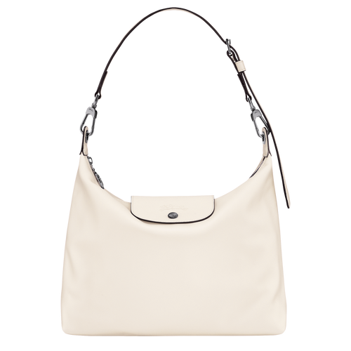Le Pliage Xtra M Hobo bag , Ecru - Leather - View 1 of  6