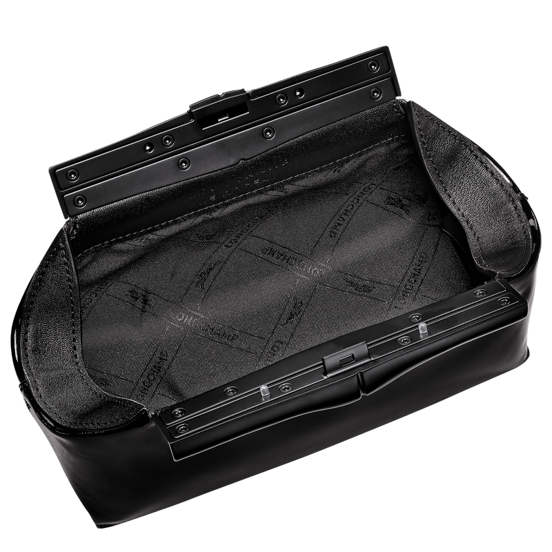 Le Roseau S Pouch , Black - Leather  - View 5 of  7
