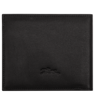 Longchamp sur Seine Wallet , Black - Leather
