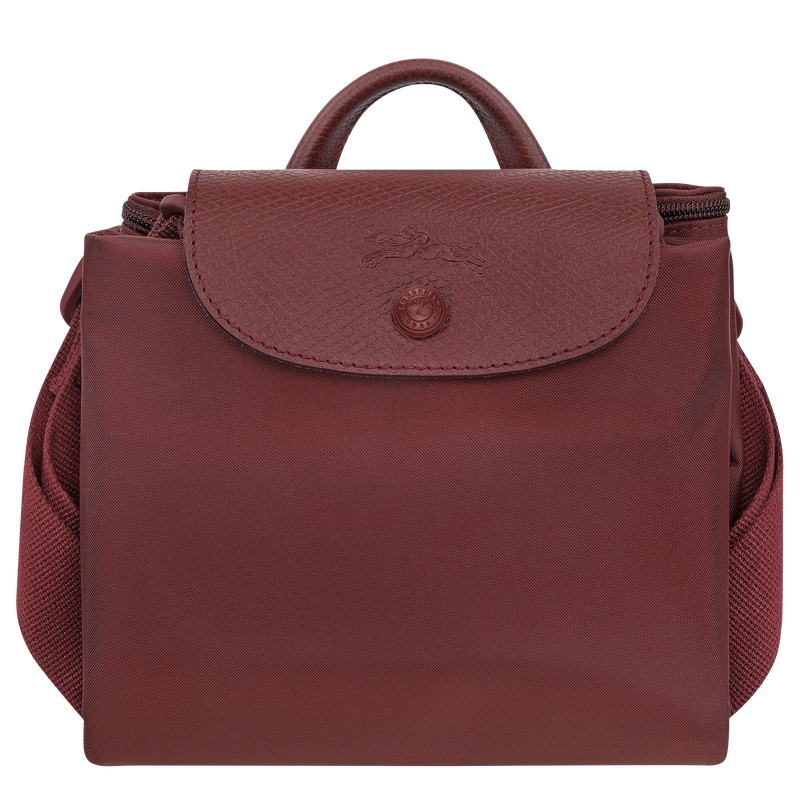 Le Pliage One M Backpack , Burgundy - Recycled canvas  - View 7 of  8