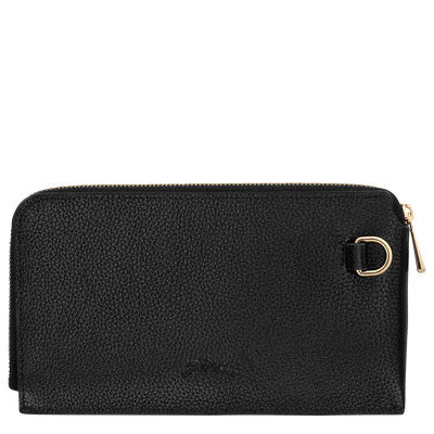 Le Foulonn&eacute; Pouch , Black - Leather