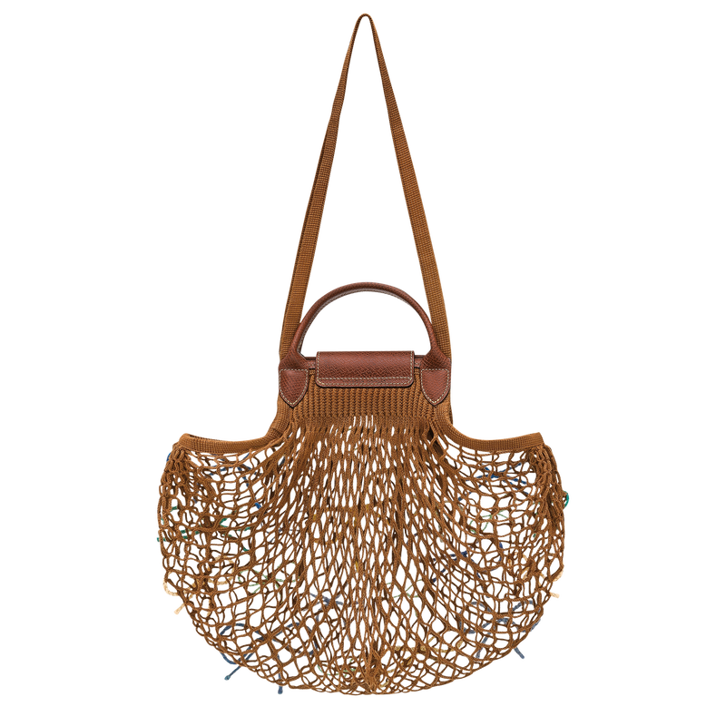 Le Pliage Collection L Mesh bag , Tobacco - Canvas  - View 4 of  4