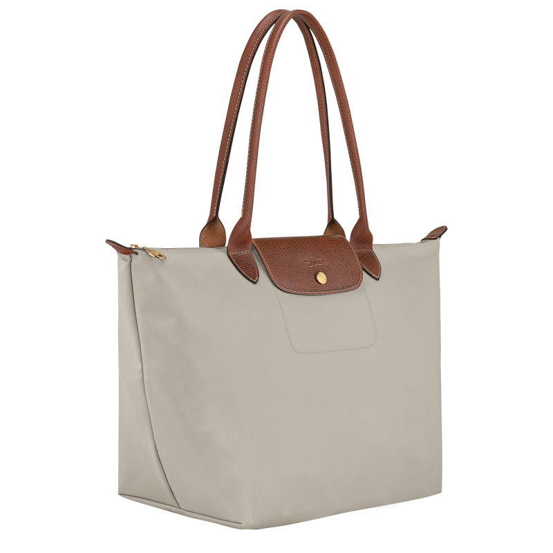 Le Pliage Original L Tote bag , Pebble - Recycled canvas  - View 2 of  6