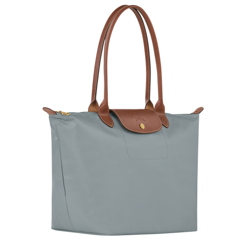 Le Pliage Original L Tote bag , Steel - Recycled canvas - View 3 of  7