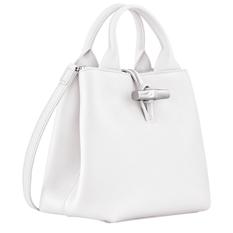Le Roseau S Handbag , White - Leather  - View 3 of  6