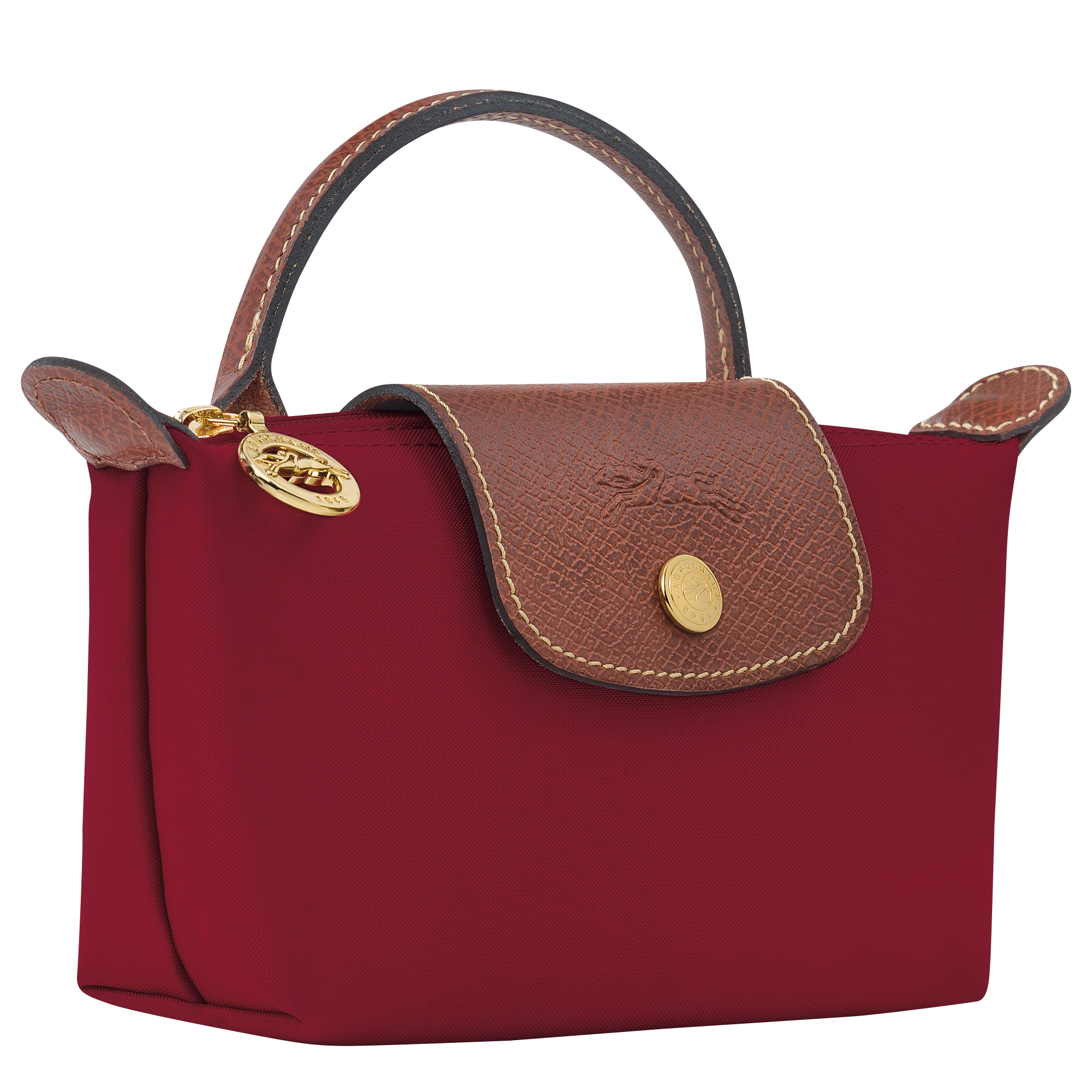 Pouch with handle, Red - View 3 of
5 - zoom in Le Pliage Original Pouch with handle, Red