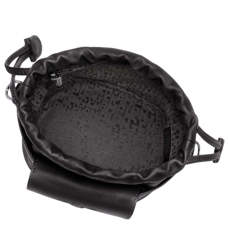 Le Pliage Xtra XS Bucket bag , Black - Leather  - View 5 of  6