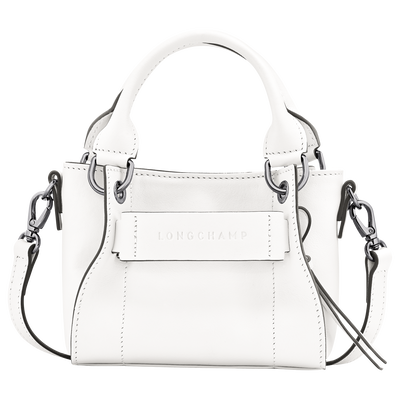 Longchamp 3D XS Handbag , White - Leather