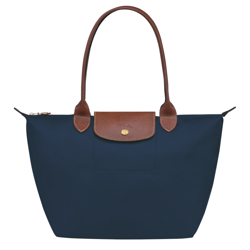 Le Pliage Original M Tote bag , Navy - Recycled canvas  - View 1 of  6