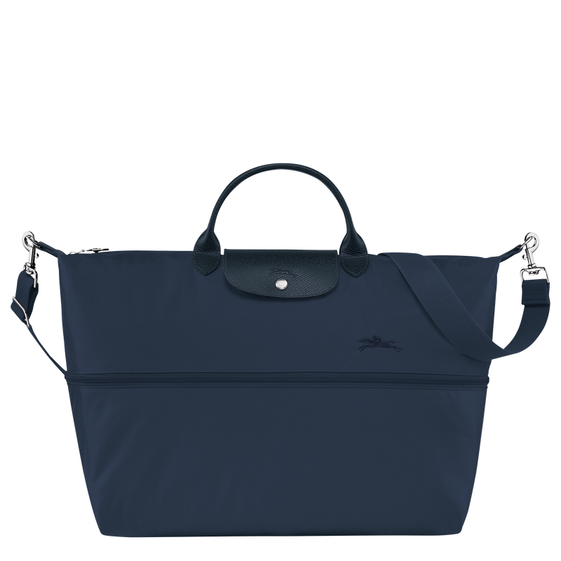 Le Pliage Green Travel bag expandable , Navy - Recycled canvas  - View 4 of  5