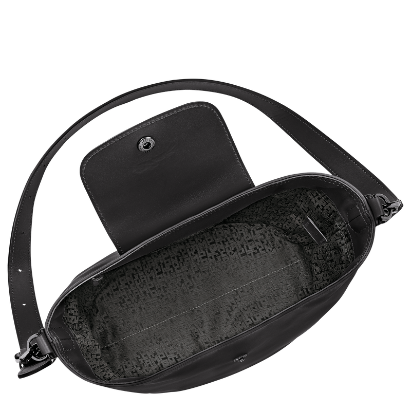 Le Pliage Xtra M Shoulder bag , Black - Leather  - View 5 of  6