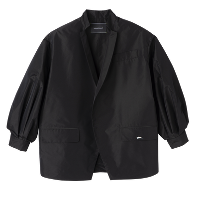 Kimono jacket , Black - Techno taffeta